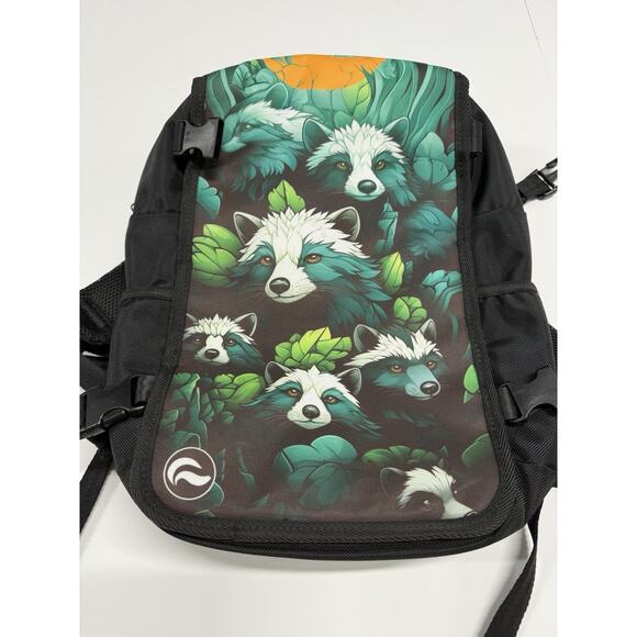 Skunk Other - Skunk Bags FaceOff Customizable Backpack - Raccoon Print